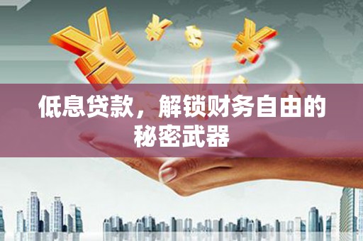 岳西低息贷款，解锁财务自由的秘密武器