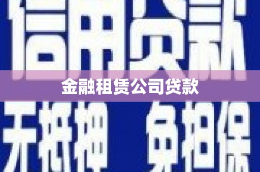 岳西金融租赁公司贷款