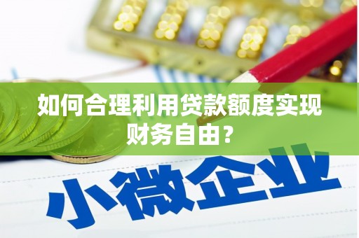 岳西如何合理利用贷款额度实现财务自由？
