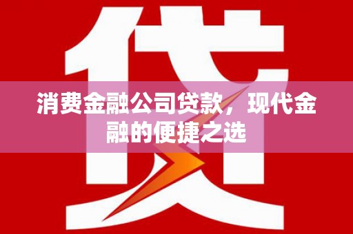 岳西消费金融公司贷款，现代金融的便捷之选