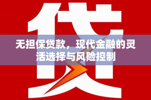 岳西无担保贷款，现代金融的灵活选择与风险控制