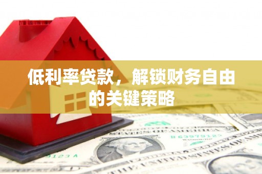 岳西低利率贷款，解锁财务自由的关键策略