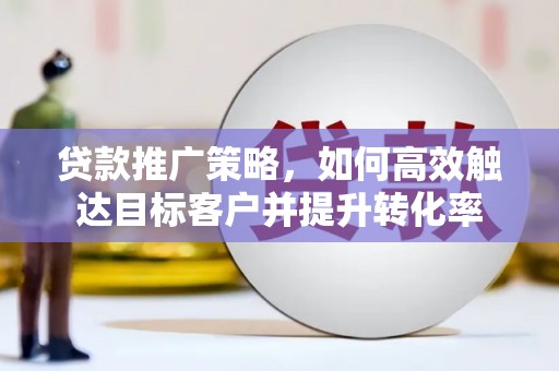 岳西贷款推广策略，如何高效触达目标客户并提升转化率
