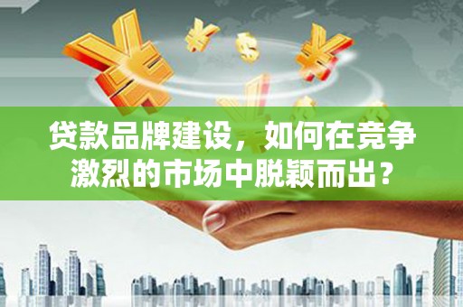 岳西贷款品牌建设，如何在竞争激烈的市场中脱颖而出？