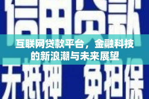 岳西互联网贷款平台，金融科技的新浪潮与未来展望