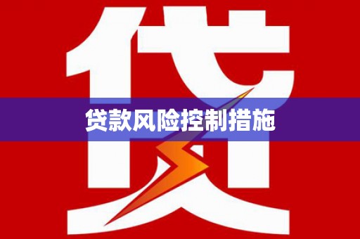 岳西贷款风险控制措施