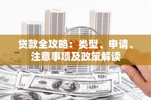 岳西贷款全攻略：类型、申请、注意事项及政策解读